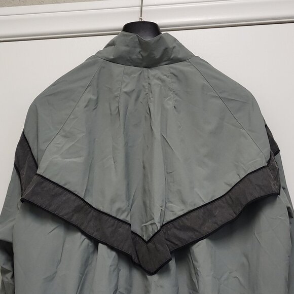 Vintage Mens Army Jacket Size Large Full Zip Windbreaker Pockets Vented Lined - Picture 10 of 16